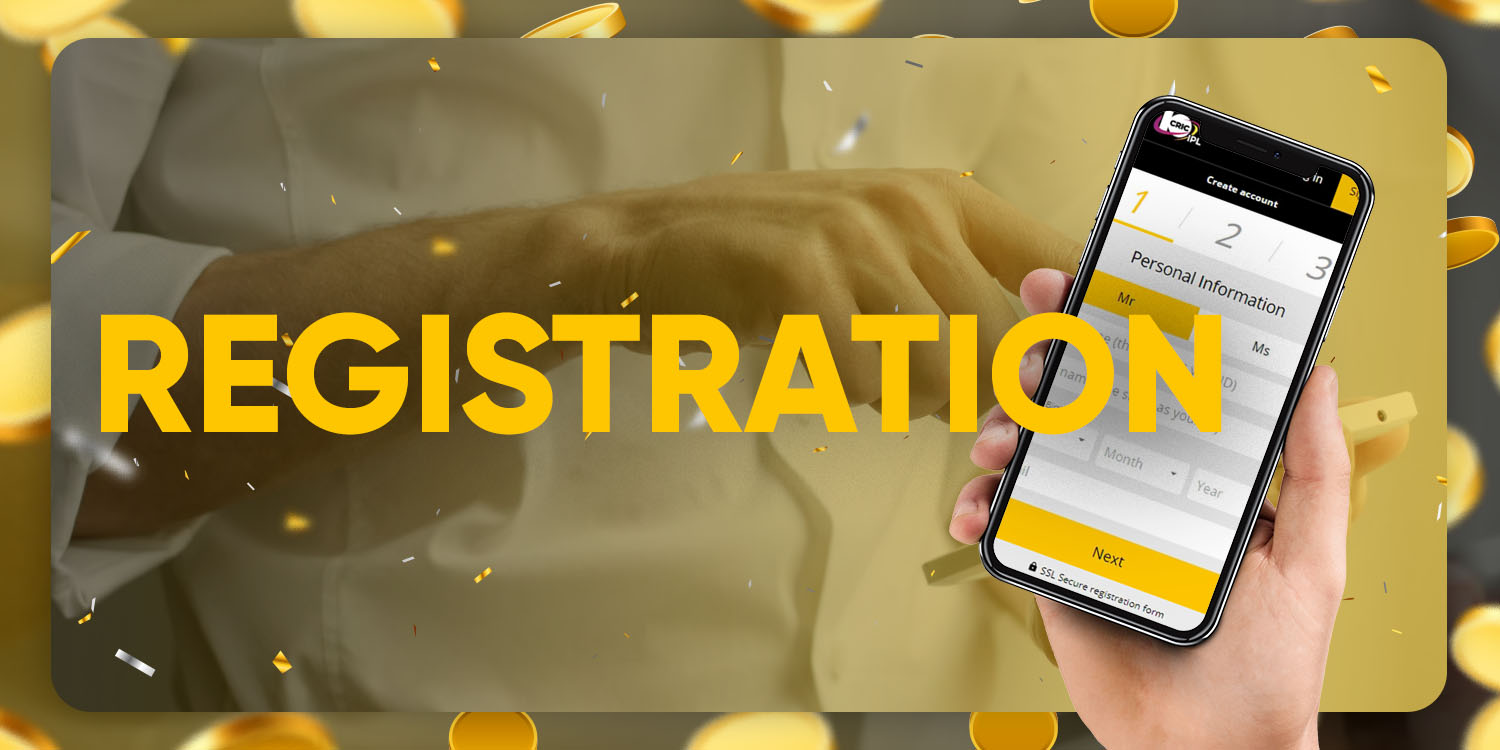 Registration in the 10cric app